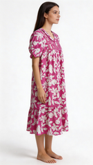 TENCEL™ × Bamboo Luxury Fabric –  Short midi Nightgown ,Ultra-Soft, Silky, Breathable & Eco-Friendly. Our most comfortable ever.