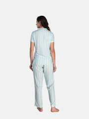 Pyjama & Top Set with Pockets Night Wear Daily Use Viscose Liva Printed Suit Sleep &