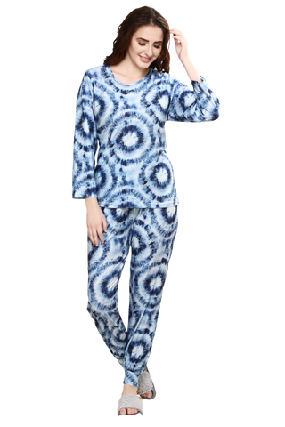 Evolove navy Women's 100% cotton Tracksuit (Night Suit)- super comfortable, sporty and stylish, cotton, our most comfortable (Sizes S to 2XL)