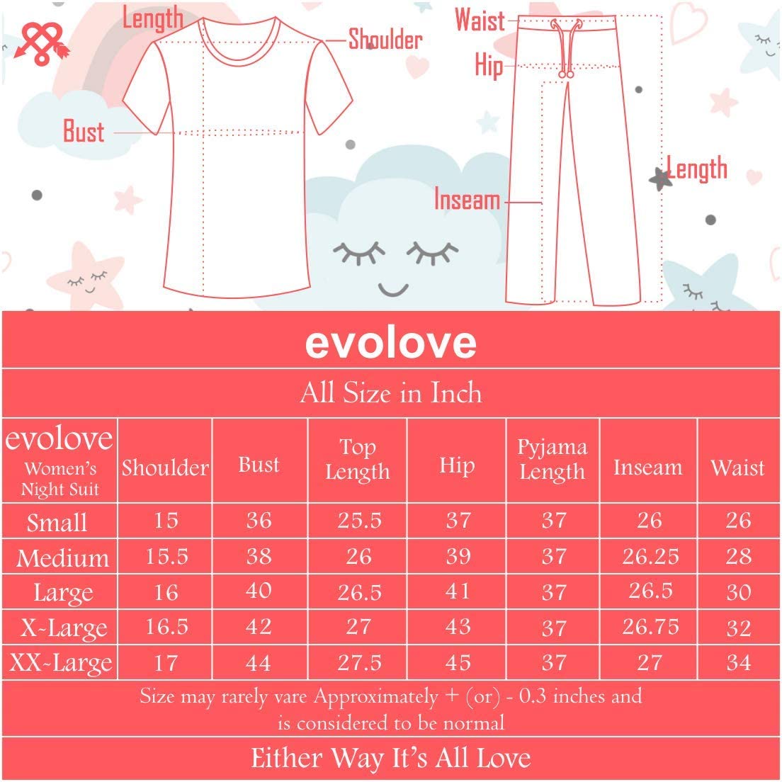 Evolove Womens 100% Cotton Pyjama Set with Round Neck Reglan Half Sleeve Checks Printed Super Soft Top or Tshirts & Bottoms Pants Regular Night Suit Sleep & Lounge Wear (S to 2XL Size)