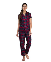 New Yarn Dyed Pyjama Set with Pocket Viscose Liva Button Shirts & Pants   - So Comfortable