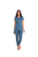 Cotton Pyjama Set with   Top Shirts &  Pants Night Suit Sleep