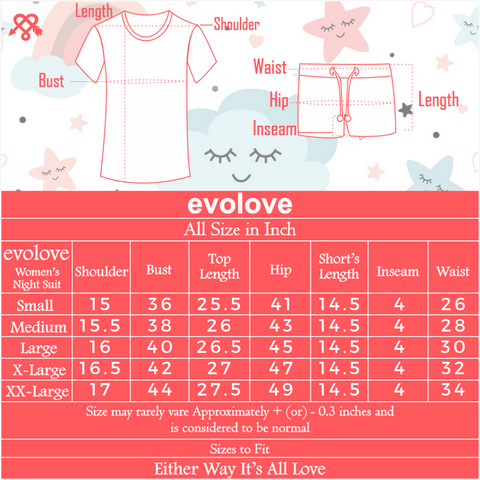 evolove Women's 100% Cotton Knits Printed Nightsuit (Shorts set) Get Free Eye Mask Inside of any design, sleepwear, super soft,