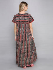 Evolove Womens Cotton Night Dress Long Nighty