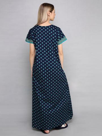 Evolove Womens Cotton Night Dress Long Nighty