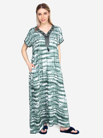 Evolove Womens Cotton Night Dress Long Nighty