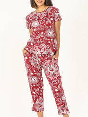 Evolove Women's Cotton Printed Pyjama Set Pack of 1