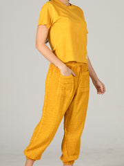 Evolove yellow Super soft most comfortable Pajama set