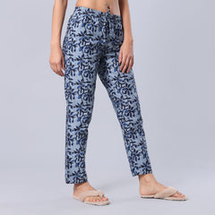 Evolove Women's Super Soft Comfortable Cotton Printed Pyjama Relaxed Lounge Pants with Pockets