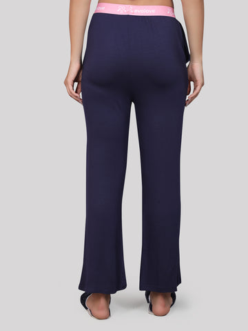 Evolove Women's Micro Modal Solid Pyjama Relaxed Lounge Pants with Pockets Super Soft Comfortable