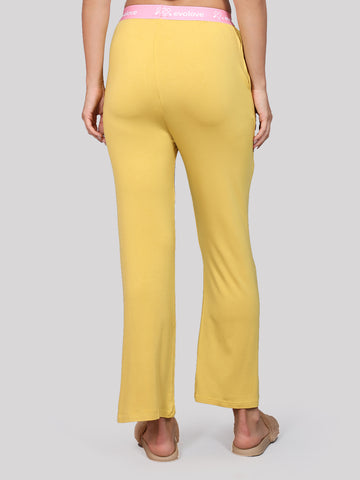 Evolove Women's Micro Modal Solid Pyjama Relaxed Lounge Pants with Pockets Super Soft Comfortable