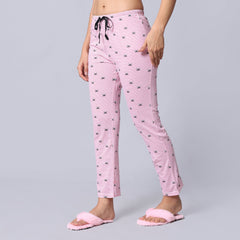 Evolove Women's Super Soft Comfortable Cotton Printed Pyjama Relaxed Lounge Pants with Pockets