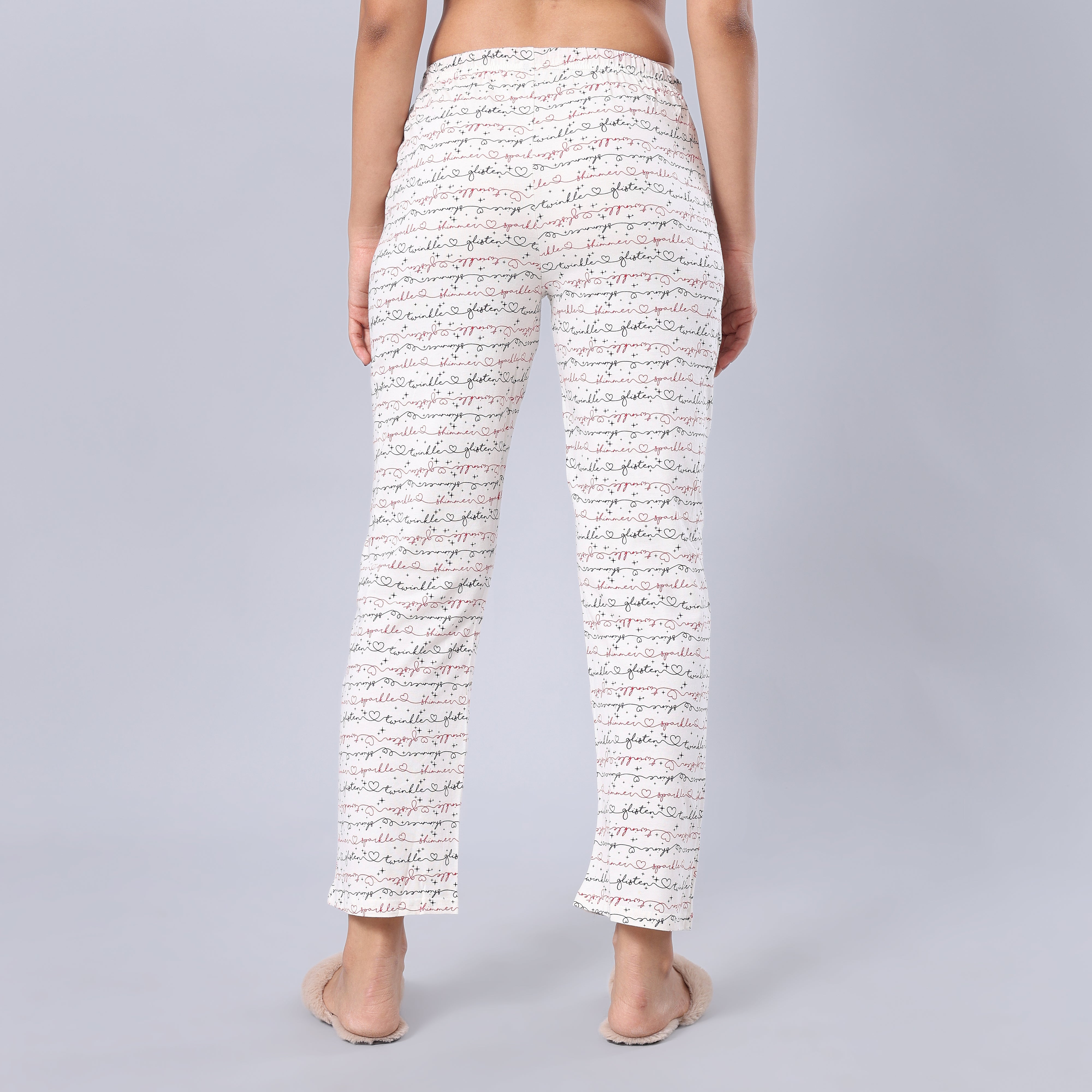 Evolove Women's Super Soft Comfortable Cotton Printed Pyjama Relaxed Lounge Pants with Pockets
