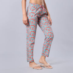 Evolove Women's Super Soft Comfortable Cotton Printed Pyjama Relaxed Lounge Pants with Pockets