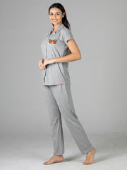 Evolove Grey Super soft most comfortable Pajama set