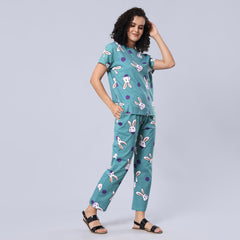 Evolove Grey Super Soft Most Comfortable Pajama Set