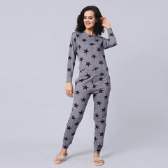 Evolove Grey Super Soft Most Comfortable Pajama Set