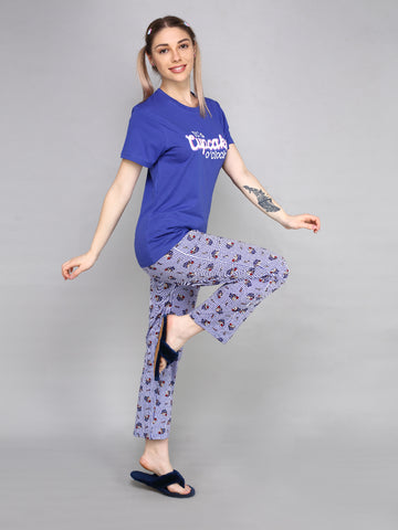 Evolove Cotton Womens Night Suit (pajama Set)