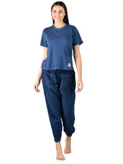 Evolove Dark Blue Super soft most comfortable Pajama set