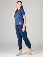 Evolove Dark Blue Super soft most comfortable Pajama set