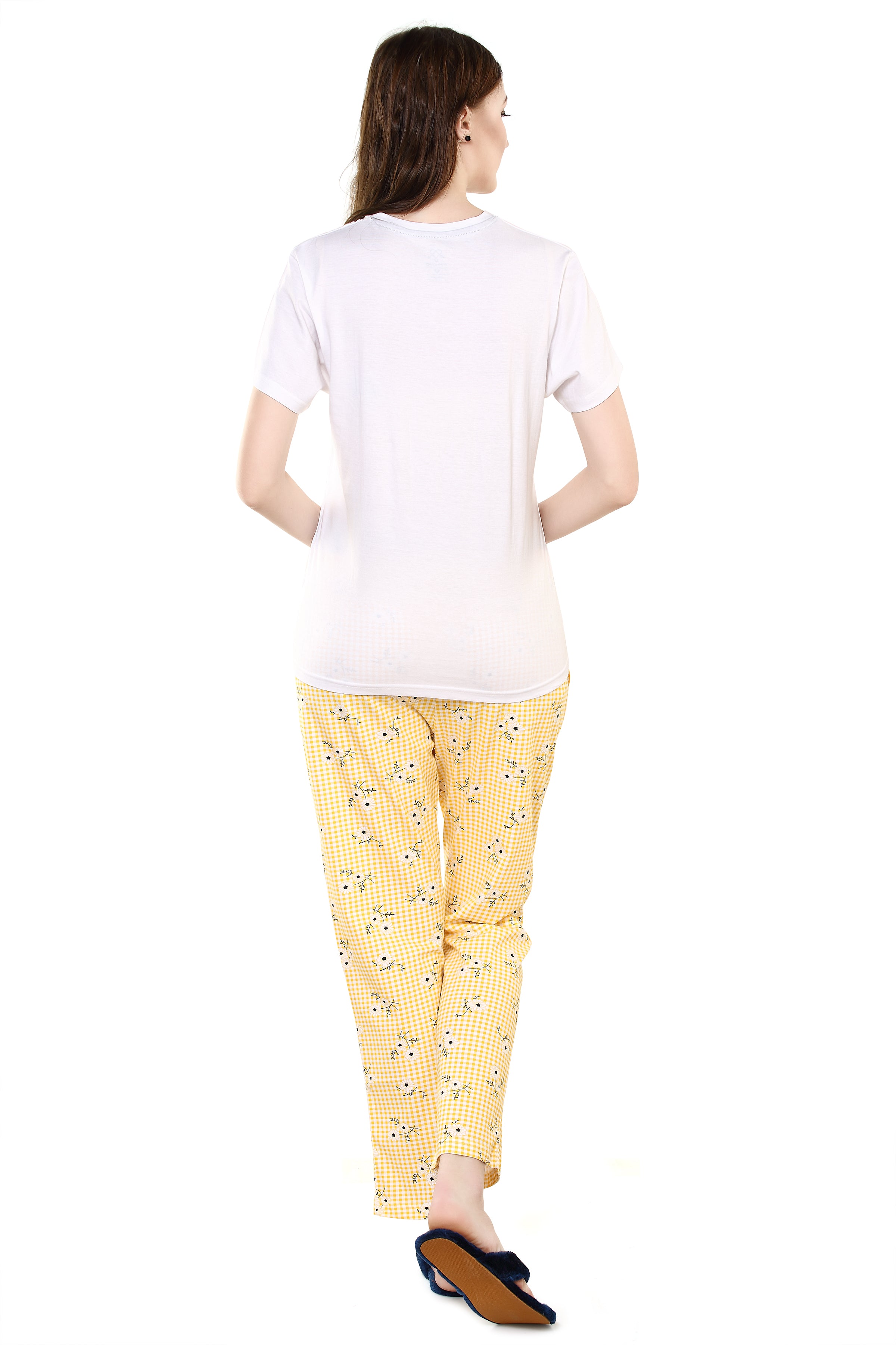 Evolove Cotton Womens Night Suit (Pajama Set)