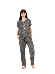 Pyjamas Top Pants Set for Daily Use Winter Night Wear with Pockets Buttons Elastic Waist Viscose Liva Super Soft Comfortable