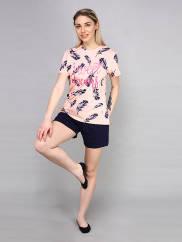 Style Dunes Night Suit Set For Women | Avocado Print Cotton T-Shirt & Shorts  Set For Women, Mint XS : Amazon.in: Fashion