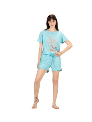 100% Cotton Shorts & Top Set   Night Wear Suit with Pockets Elastic Waist Super Soft Comfortable